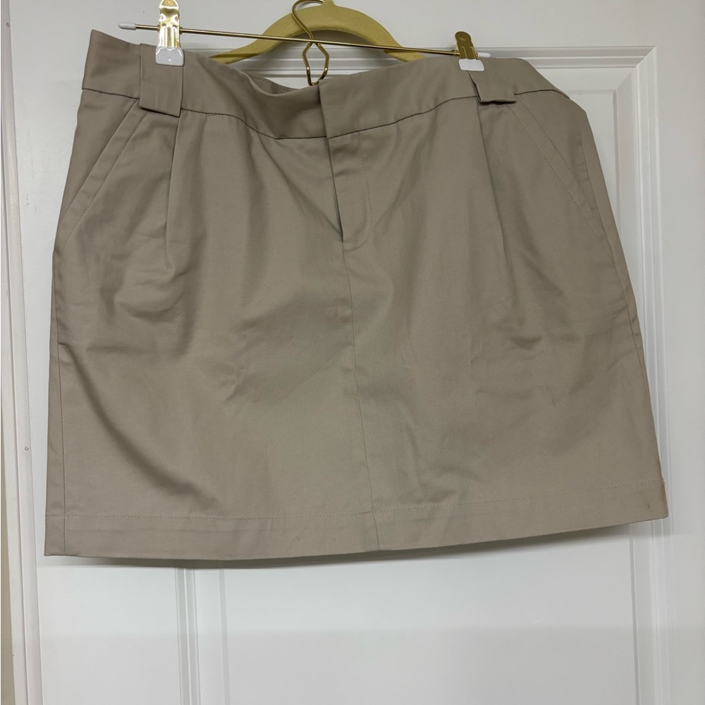 Calvin Klein Tan Mini Skirt
